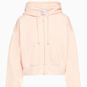 Tna Terry Fleece Boyfriend Boxy Zip Hoodie (Gd Oracle Pink)